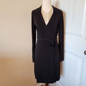 Black Calvin Klein Wrap Dress